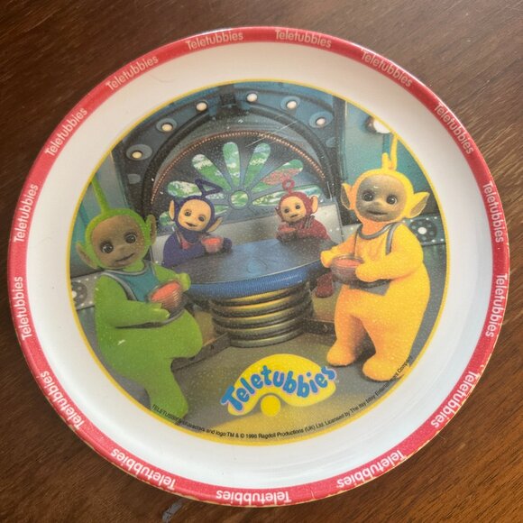 Teletubbies Plate 8 Inch 1998 Zak Plastic Kids Child Dish RARE - Picture 8 of 8
